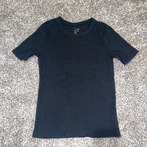 A new day ribbed tee